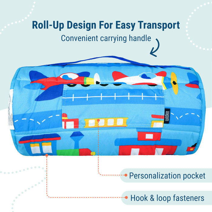 Trains, Planes & Trucks Microfiber Kids Nap Mat