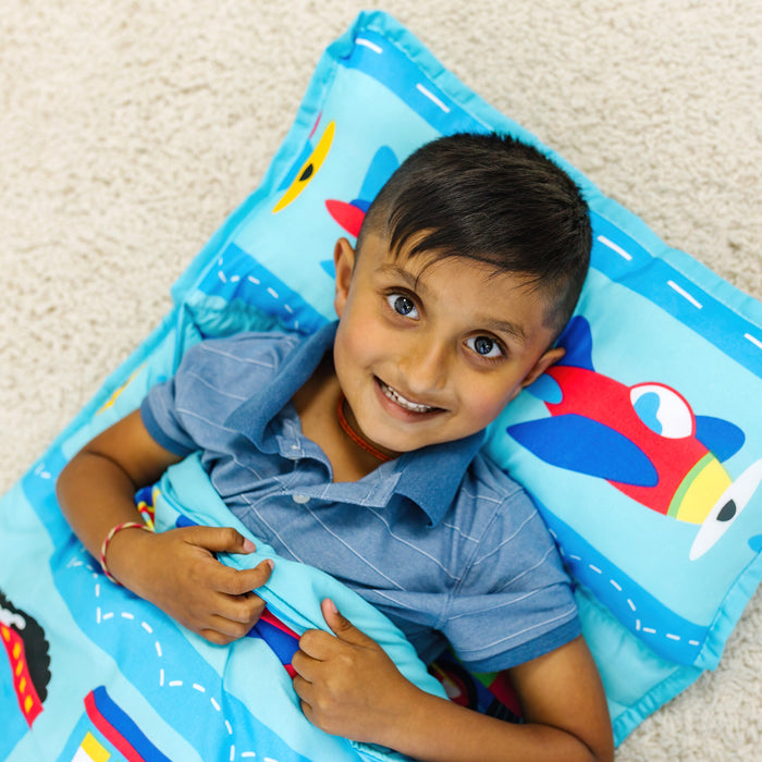 Trains, Planes & Trucks Microfiber Kids Nap Mat