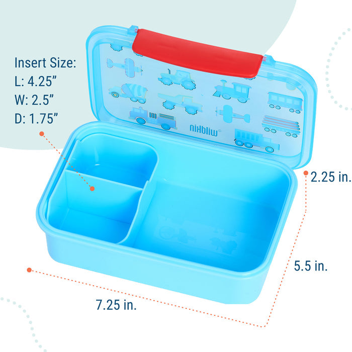 Trains, Planes & Trucks Reusable Food Container Bento Box