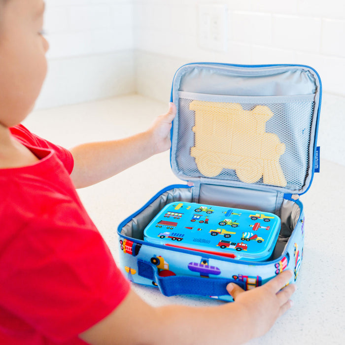 Trains, Planes & Trucks Reusable Food Container Bento Box