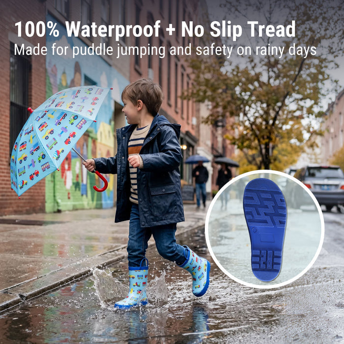 Trains, Planes & Trucks Rubber Rainboots