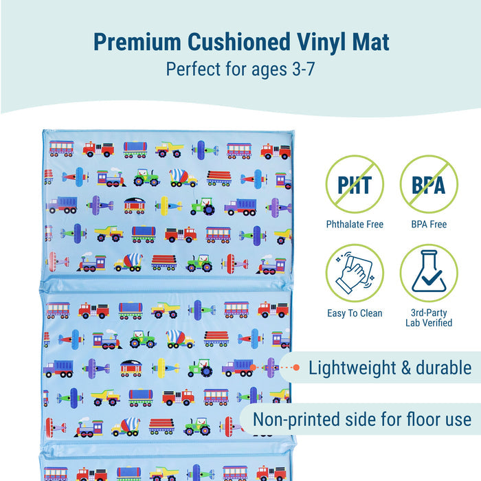 Trains, Planes & Trucks Vinyl Rest Mat