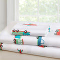 Transportation 100% Cotton Percale Sheet Set
