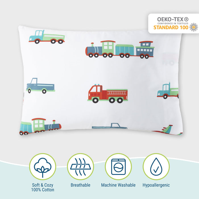 Transportation 100% Cotton Pillowcase