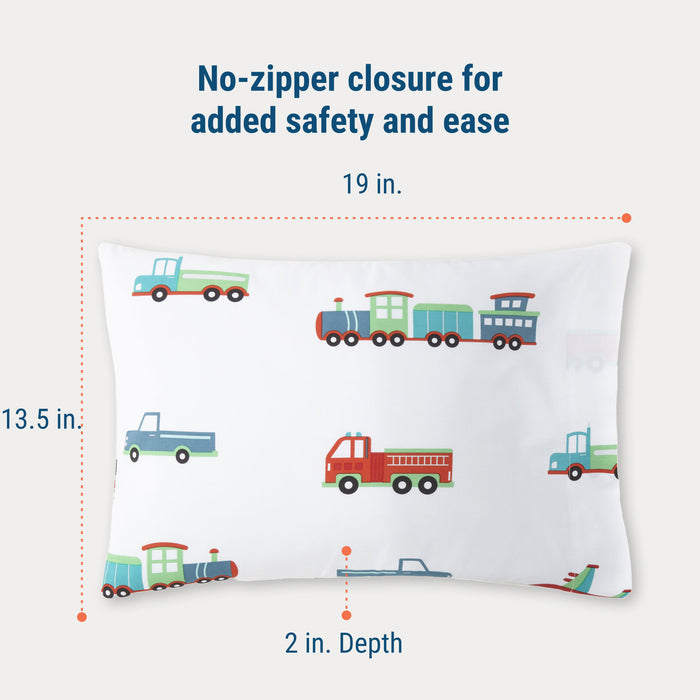 Transportation 100% Cotton Pillowcase