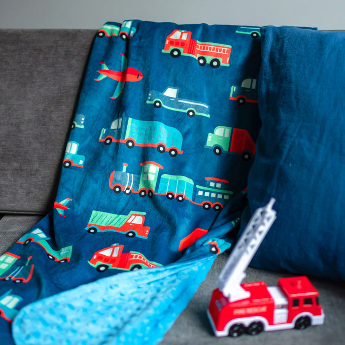 Transportation Velour Baby Blanket