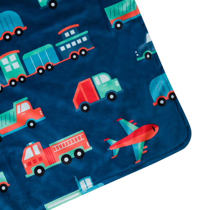Transportation Velour Baby Blanket