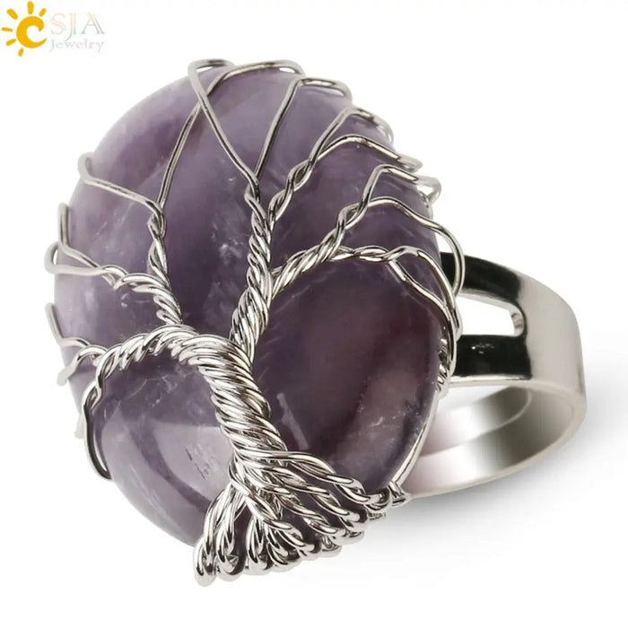 Tree of Life Ring Tiger Eye Tiger-Universe