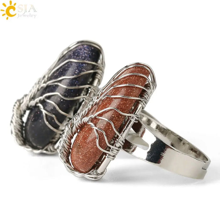 Tree of Life Ring Tiger Eye Tiger-Universe