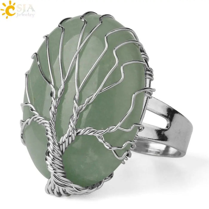 Tree of Life Ring Tiger Eye Tiger-Universe