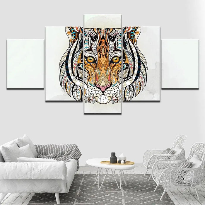 TRIBAL TIGER PAINTING Tiger-Universe
