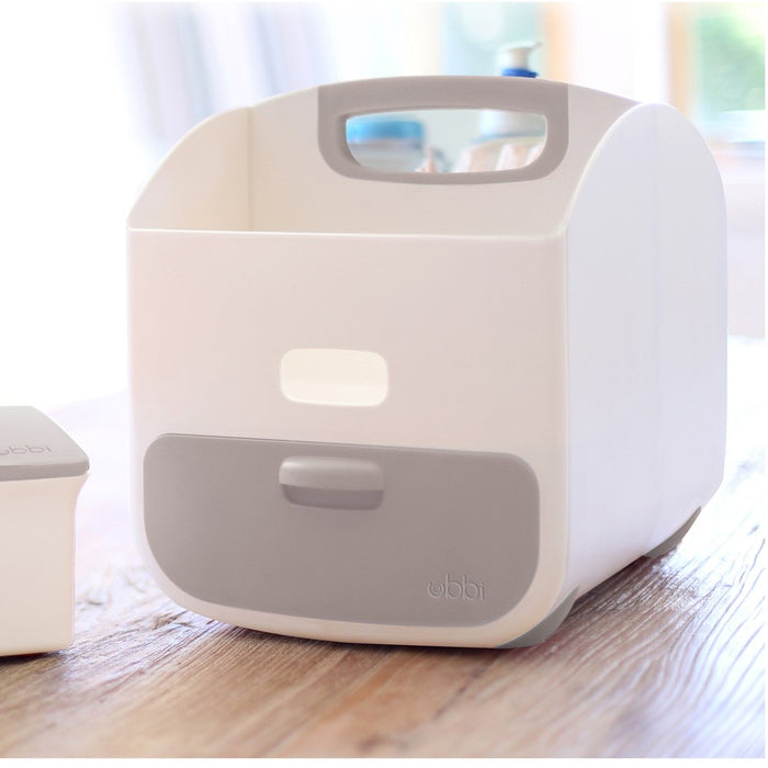 UBBI Diaper Caddy - White/Grey (Open Box)