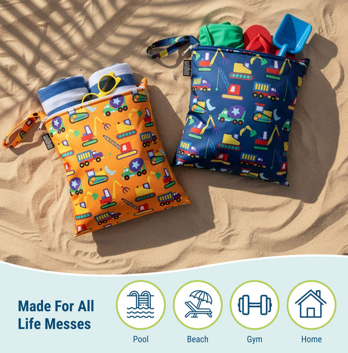 Under Construction 2-Pack Wet Bag Set