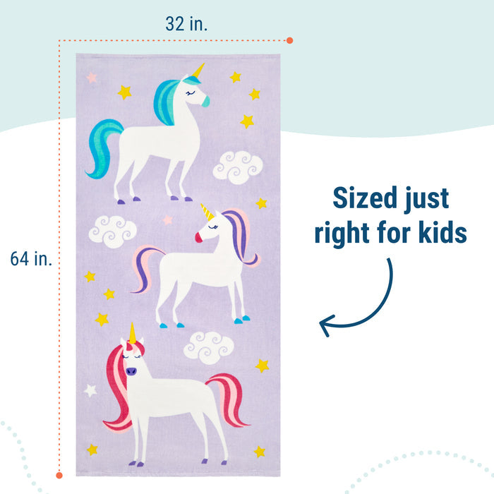 Unicorn 100% Cotton Beach Towel