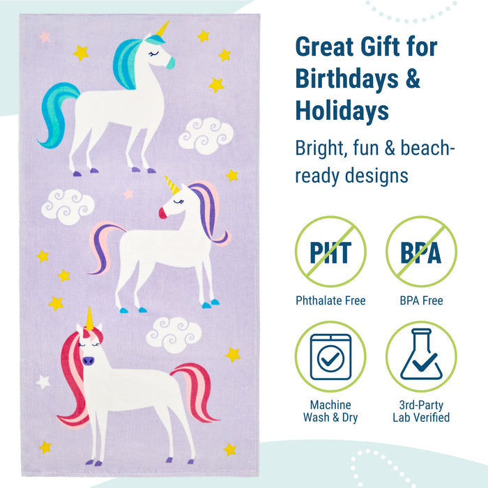Unicorn 100% Cotton Beach Towel