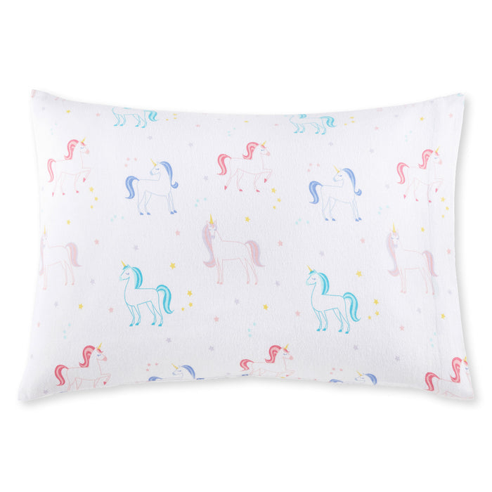 Unicorn 100% Cotton Flannel Pillowcase