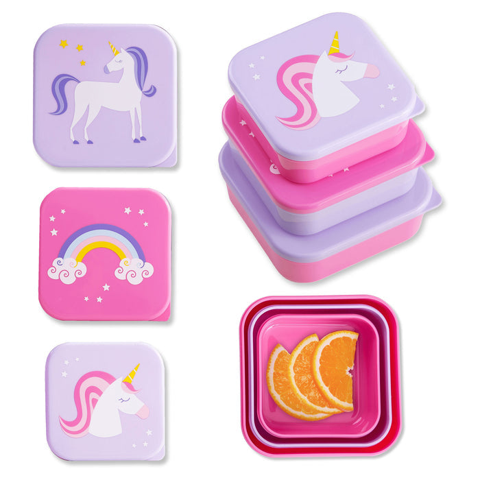 Unicorn Nested Snack Containers