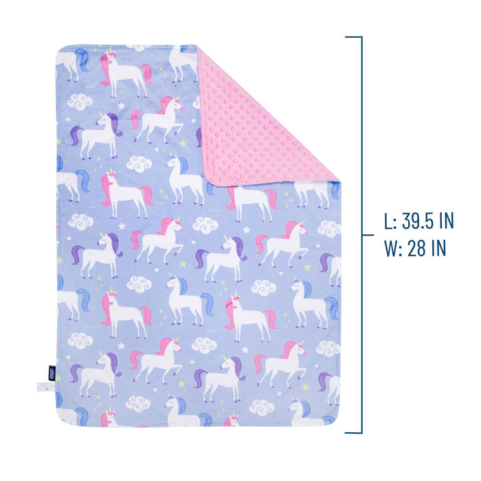 Unicorn Velour Baby Blanket