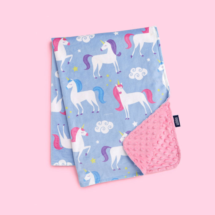 Unicorn Velour Baby Blanket