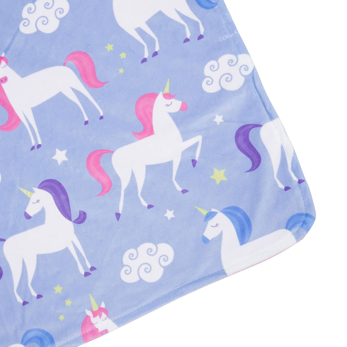 Unicorn Velour Baby Blanket