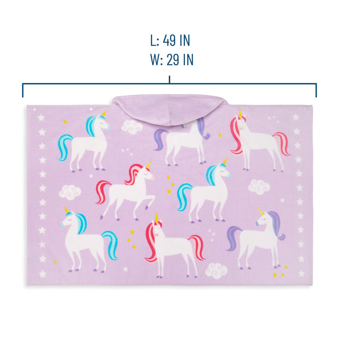 Unicorns Hooded Beach Towel