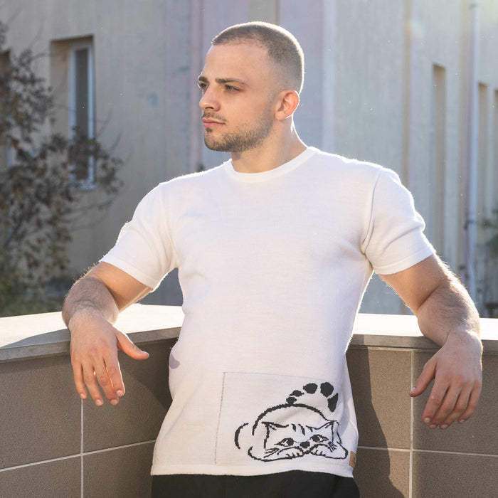100% organic merino wool t-shirt