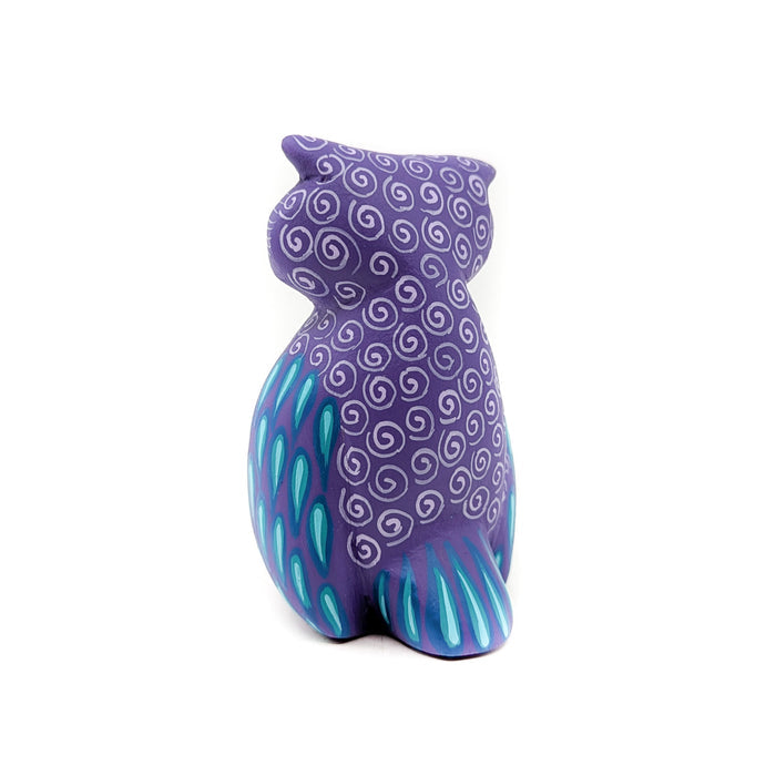 Violet Owl with Golden Beak