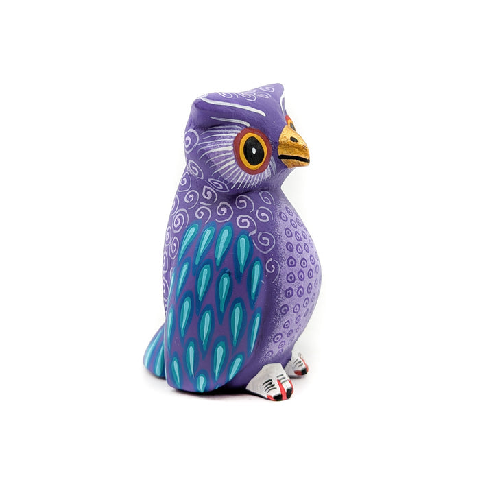 Violet Owl with Golden Beak