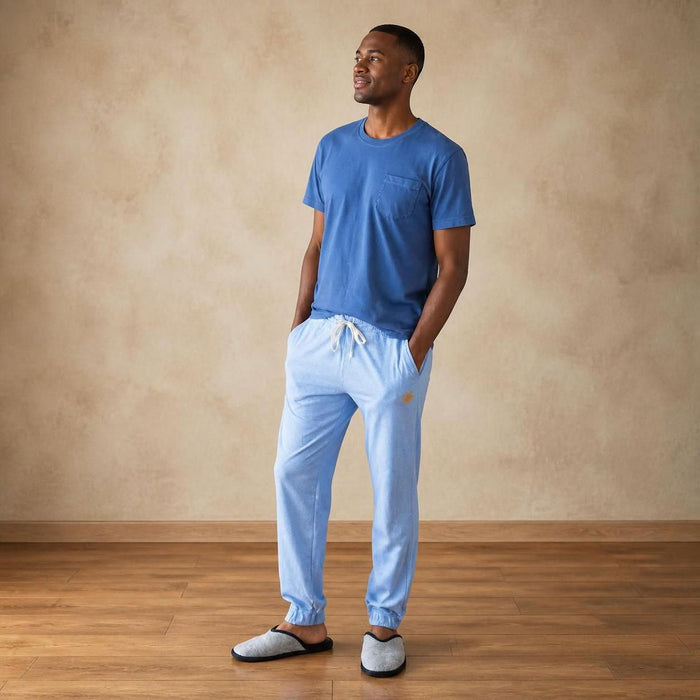 100% certified organic cotton jogger pants plastic-free