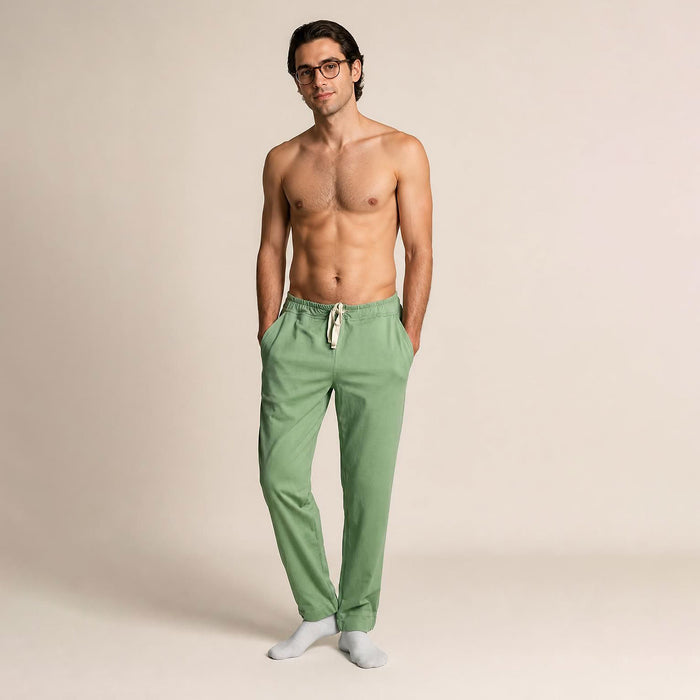 organic cotton knit lounge pants