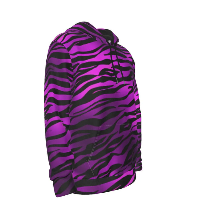 WHITE & PURPLE TIGER STRIPE HOODIE Tiger-Universe