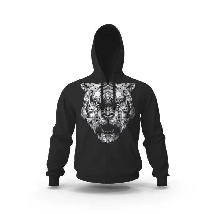WHITE TIGER FACE HOODIE Tiger-Universe