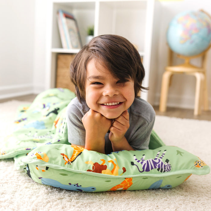 Wild Animals Microfiber Kids Nap Mat