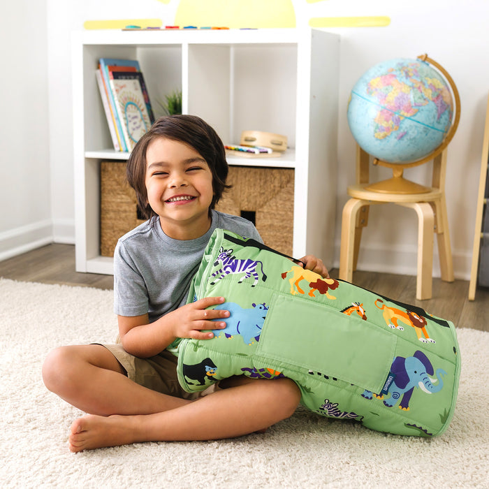 Wild Animals Microfiber Kids Nap Mat