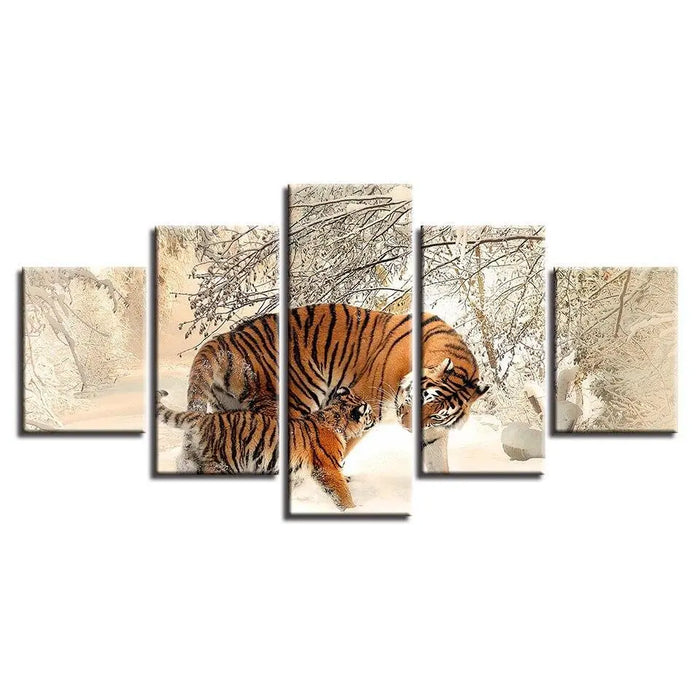 WINTER LOVE TIGER PAINTING Tiger-Universe